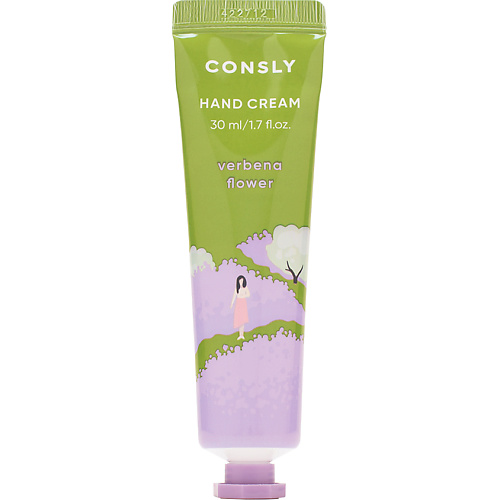

CONSLY Парфюмированный гиалуроновый крем для рук с экстрактом вербены Verbena Flower Hand Cream 30, Парфюмированный гиалуроновый крем для рук с экстрактом вербены Verbena Flower Hand Cream