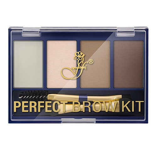 

FFLEUR Тени для век и бровей с аппликаторами и кистью, Тени для век и бровей с аппликаторами и кистью