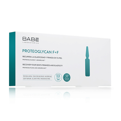 

LABORATORIOS BABE Ампулы-бустер для лица Протеогликан F+F упругость/эластичность 20, Ампулы-бустер для лица Протеогликан F+F упругость/эластичность