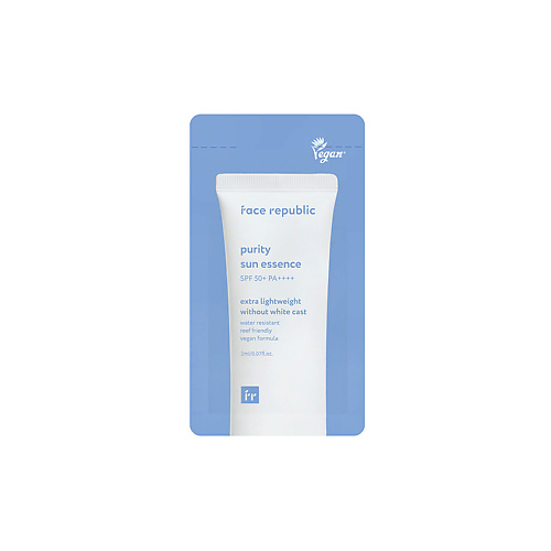 

FACE REPUBLIC Эссенция для лица солнцезащитная успокаивающая SPF50+ PA++++ Purity sun essence 2, Эссенция для лица солнцезащитная успокаивающая SPF50+ PA++++ Purity sun essence