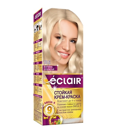 

ECLAIR Стойкая крем-краска для волос OMEGA-9, Стойкая крем-краска для волос OMEGA-9