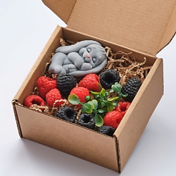 Мыло ручной работы Зайчик и малина