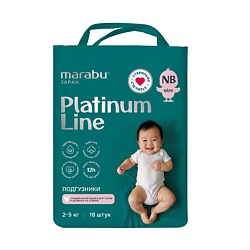 Подгузники на липучках Platinum Line, (2-5 кг) 18 шт