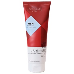 Гель-шампунь для мытья волос, бороды и тела Alan's Cool Hair Beard Body All-In-One Washing Gel