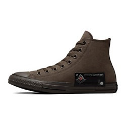 Кроссовки Chuck Taylor All Star Durable Cushioning High-Top Canvas Shoes Unisex Black Brown