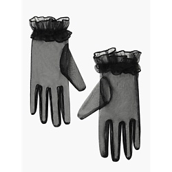 Перчатки короткие женские из сетки