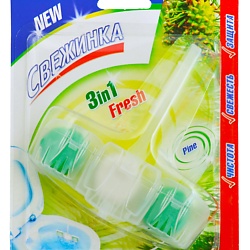 Освежитель - Блистер WC 3 in 1 Fresh Pine