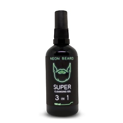 Супер-очищающий гель для лица и бороды GREEN NEON - Экзотическая Вербена