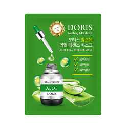 DORIS Тканевая маска для лица Aloe Real Essence Mask