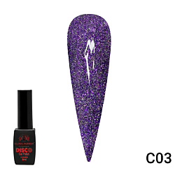 Гель лак Disco Gel Polish светоотражающий A06