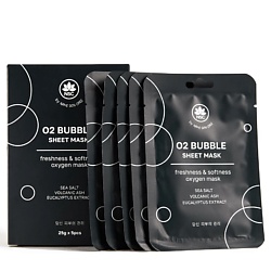Набор тканевых масок Ультраочищающие пузырьковые O2 BUBBLE SHEET MASK