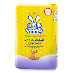 Крем-мыло детское 0+ с оливковым маслом и ромашкой