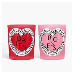 Набор ароматических свечей Valentine's Baies & Roses Duo