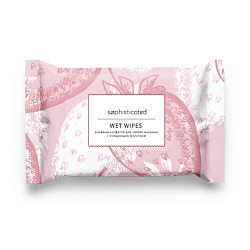 SOPHISTICATED Влажные салфетки для снятия макияжа с очищающим молочком клубника со сливками