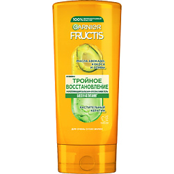 Укрепляющий бальзам-ополаскиватель, Тройное Восстановление, для сухих и ломких волос