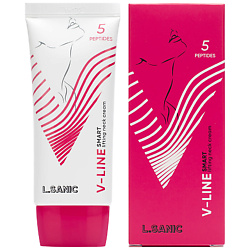 Крем-лифтинг для шеи и коррекции овала лица V-Line 5 Peptides