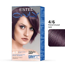 Стойкая краска-гель для волос ESTEL ONLY 4/6 Шатен фиолетовый