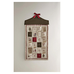Настенный адвент-календарь Embroidered Christmas Advent Calendar