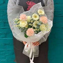 Букет из розы и герберы