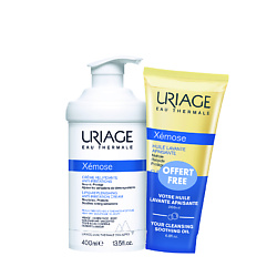 Набор Ксемоз крем липидовосстанавливающий  + Очищающее успокаивающее масло