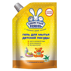 Гель для мытья детской посуды 0+ с ромашкой и алоэ дой-пак
