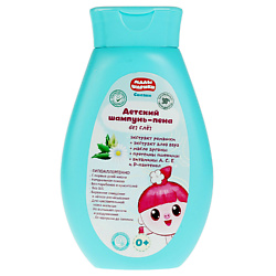Детский шампунь-пена для ванн МАЛЫШАРИКИ с экстрактом ромашки и алоэ Вера
