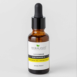 Сыворотка для лица с ниацинамидом SUPER SERUM NIACINAMIDE 15% + GLYCOLIC ACID 5%