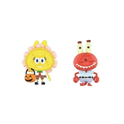 Игрушка-сюрприз The Monsters Spongebob Series  jack-o'-lantern + crab boss x ZIMOMO, 9 см