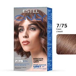 Стойкая краска-гель для волос ESTEL ONLY 7/75 Русый коричнево-красный