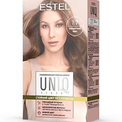 ESTEL Краска для волос без аммиака, UNIQ 7/7 русый коричневый