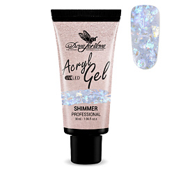 Полигель для моделирования и укрепления ногтей с шиммером Polygel Shimmer Professional