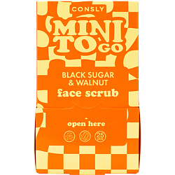 Скраб для лица с черным сахаром и грецким орехом Mini To Black Sugar & Walnut Face Scrub