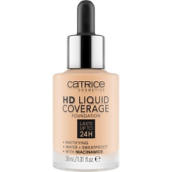 Тональная основа с матовым финишем HD Liquid Coverage Foundation 010