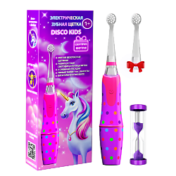 Электрическая зубная щетка детская звуковая серии DISCO KIDS