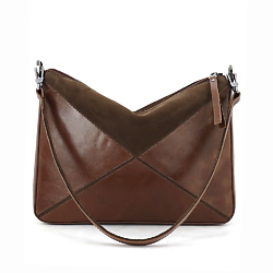 Сумка багет женская среднего размера из натуральной кожи