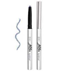 Тени для век, карандаш Glitter eyeliner 2in1 sparkling blue