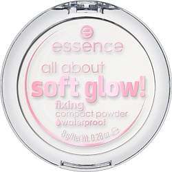 Пудра компактная с эффектом сияния all about soft glow! fixing compact powder waterproof