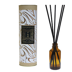 Ароматический диффузор Кожа и Сандал с палочками для дома и офиса