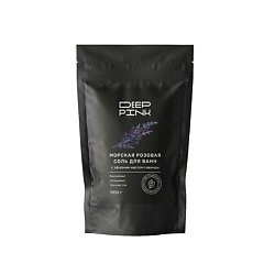 Крымская розовая соль для ванн с эфирным маслом Лаванды