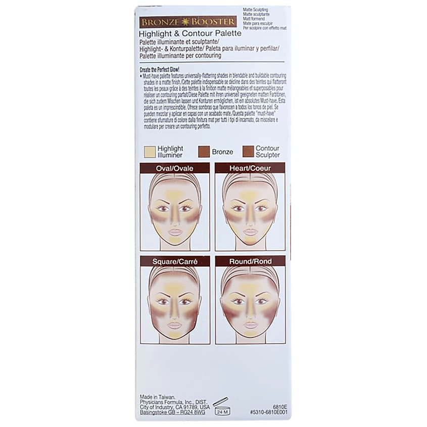 PHYSICIANS FORMULA Палетка контуринг стробинг (Хайлайтер, Бронзер, Контуринг) Bronze Booster Glow-Boosting Strobe and Contour Palette – фото 3