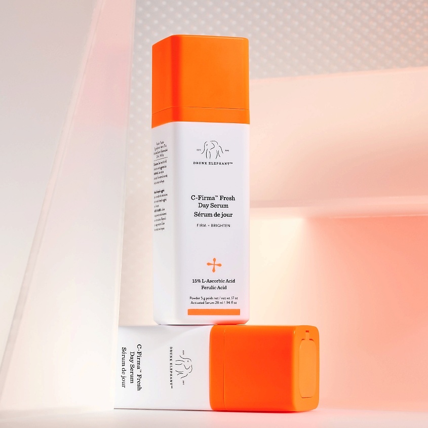 DRUNK ELEPHANT Сыворотка для свежего начала дня C-Firma Fresh Day Serum Firm + Brighten – фото 6