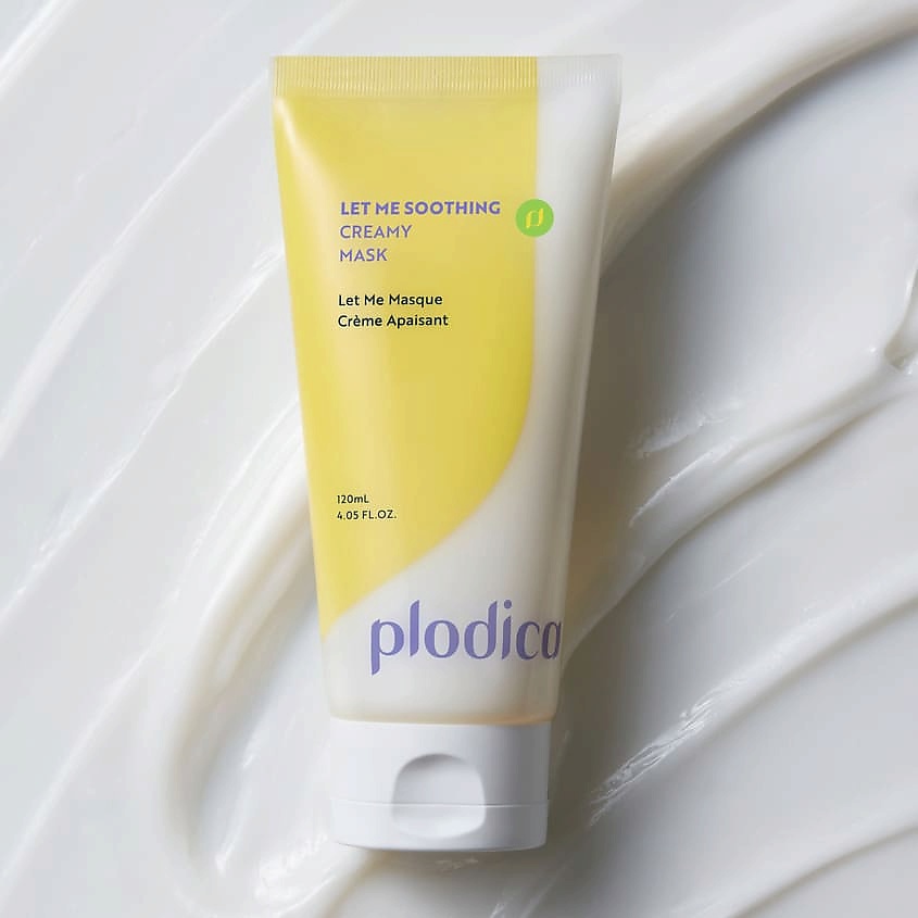 PLODICA Маска для лица успокаивающая с экстрактом лотоса Let Me Soothing Creamy Mask – фото 4