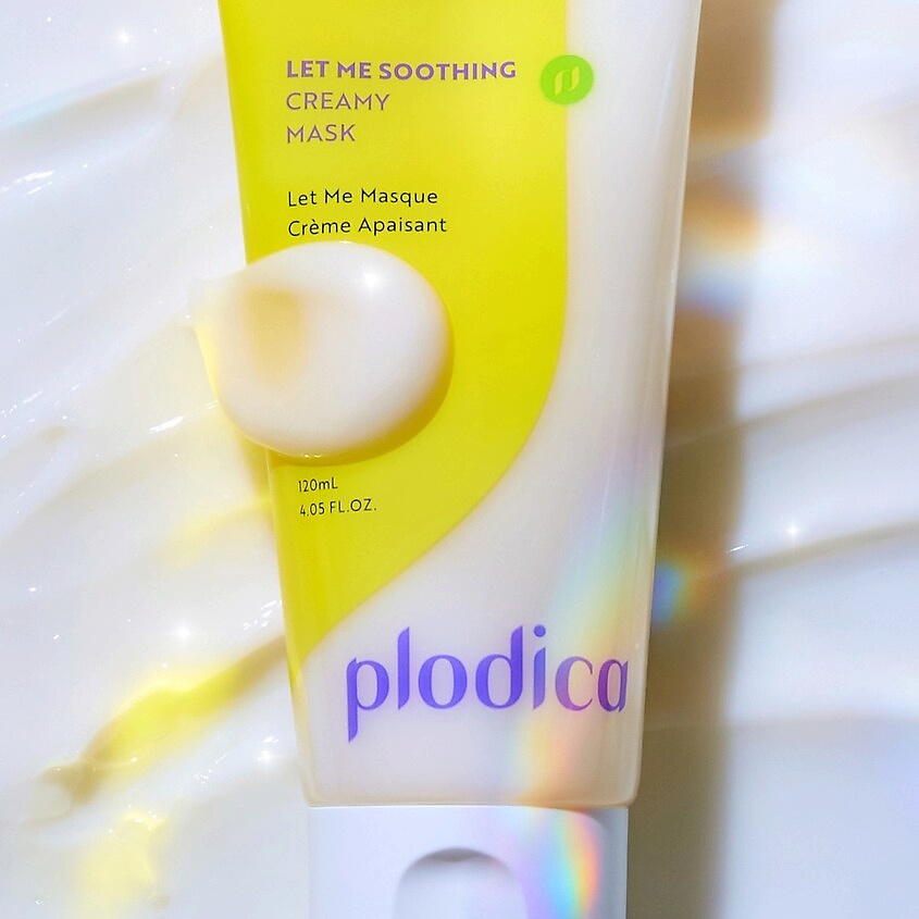 PLODICA Маска для лица успокаивающая с экстрактом лотоса Let Me Soothing Creamy Mask – фото 3