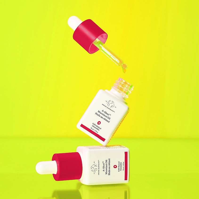 DRUNK ELEPHANT Масло Maretinol с ретинолом и марулой A-Gloei Maretinol Oil 0.5% Retinol Ceramides – фото 6