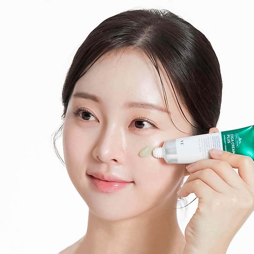 VT COSMETICS Крем-гель для чувствительной кожи успокаивающий с центеллой Cica Cream Plus – фото 2