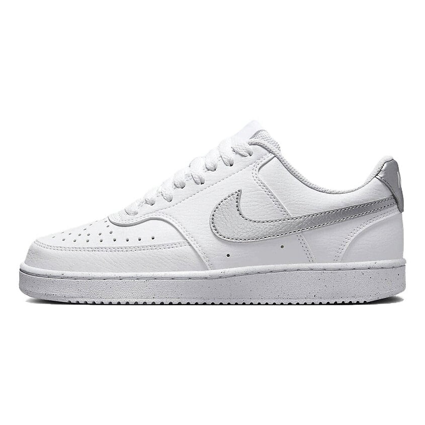 Изображение товара NIKE Кроссовки Court Vision 1 Low Next Nature White Metallic Silver Womens, цвет: Белый, размер: 38