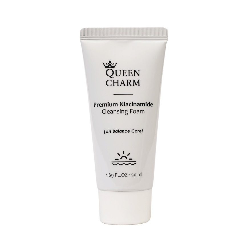 Изображение товара QUEEN CHARM Пенка для умывания с ниацинамидом Premium Niacinamide Cleansing Foam 50 мл