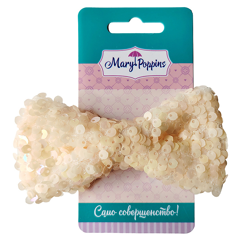 Изображение товара Резинка-бантик для волос Сияние с пайетками для девочек 3+ лет