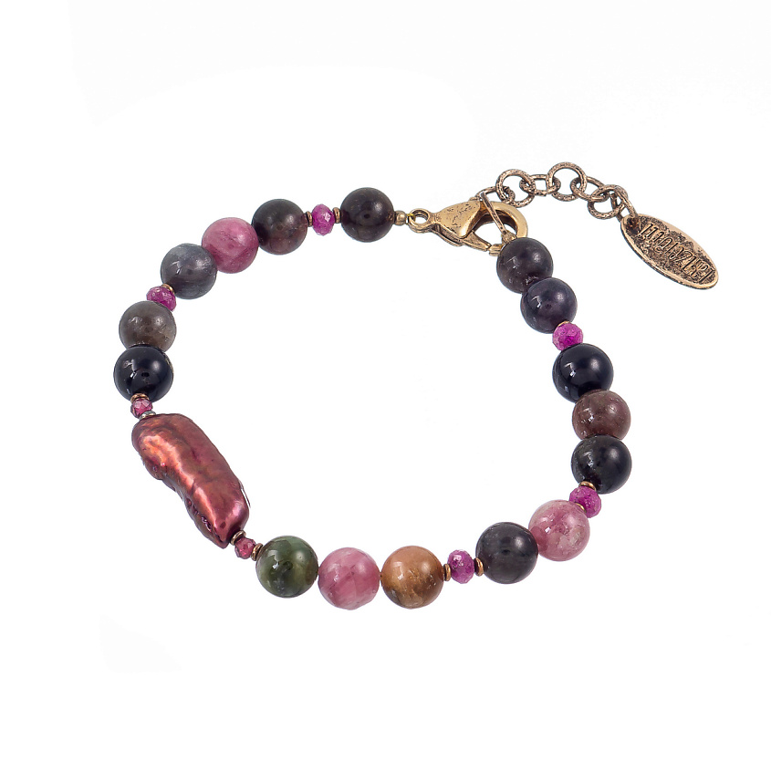 Изображение товара Браслет LANZEROTTI Elisir золотой с натуральными камнями для женщин