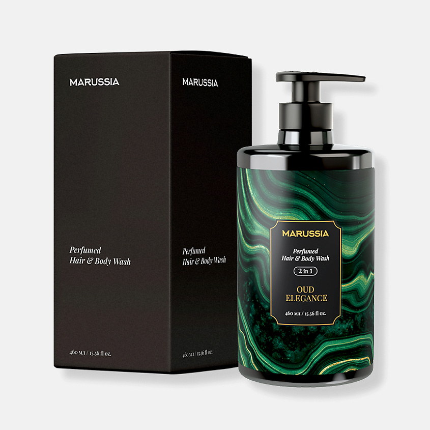 Изображение товара Парфюмированный гель-шампунь для душа Oud Wood 460 мл Marussia